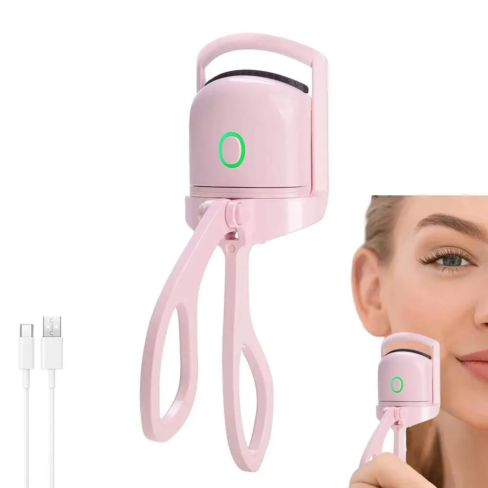 USB Rechargeable Heated Eyelash Curler Heating Eyelash Styling Tool For Women And Girls Gift On Christmas And Birthday