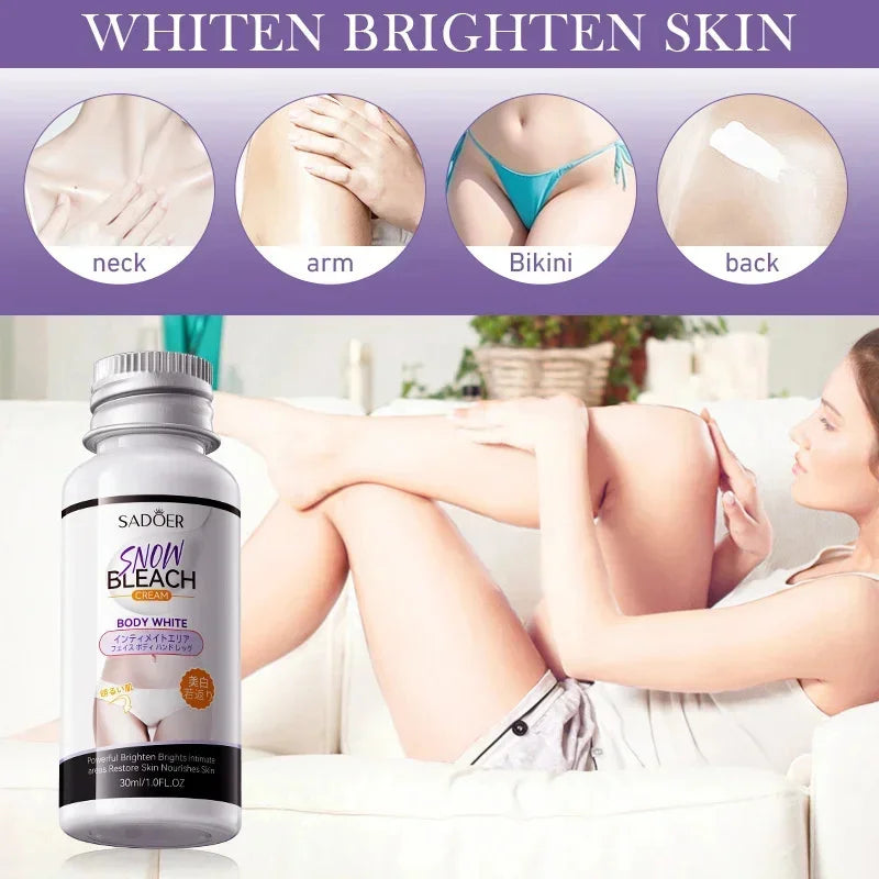 Whitening Cream Private Parts Underarm Bleaching Serum Whiten Butt Knee Brighten Inner Thigh Intimate Parts Dark Remove Melanin