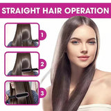 Professional Hair Straightening Brush - Quick Heat Straightener Comb for Effortless Styling and Smooth, Sleek Results