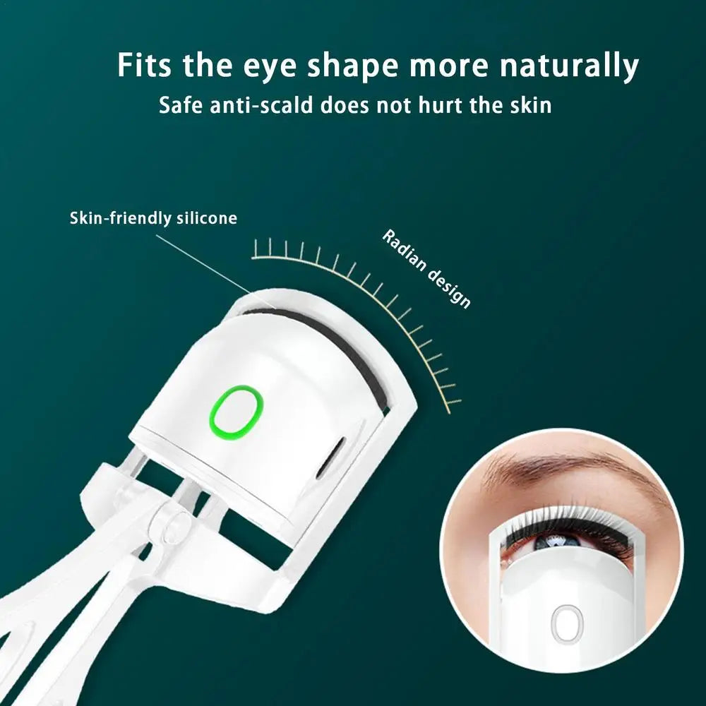 USB Rechargeable Heated Eyelash Curler Heating Eyelash Styling Tool For Women And Girls Gift On Christmas And Birthday